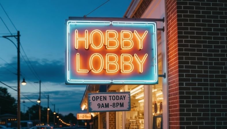 what time does hobby lobby open today
